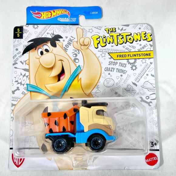 Hot Wheels Carded Lot Of 2 Flintstones Scooby-Doo Toy Cars New (A-1) - Picture 2 of 5